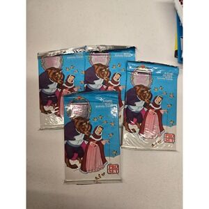 Vintage 1992 Pro Set Disney Beauty and the Beast Trading Card Packs Lot of 4 New
